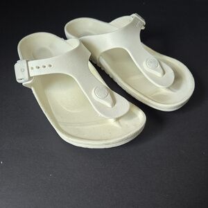 Birkenstock White Girls Gizeh Eva Size 31 C13